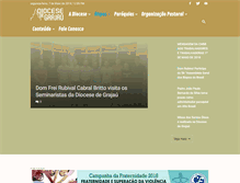Tablet Screenshot of diocesegrajau.org.br